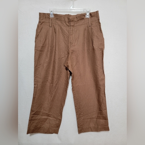 Women's LOFT  Cropped Pants, Brown, Size 12P, EUC - Picture 1 of 8
